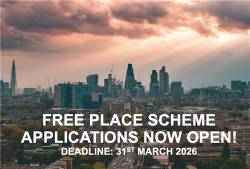 Free place scheme applications now open! Deadline 31st March 2026